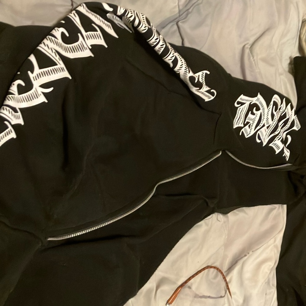 Full Zip-Up Graphic Hoodie